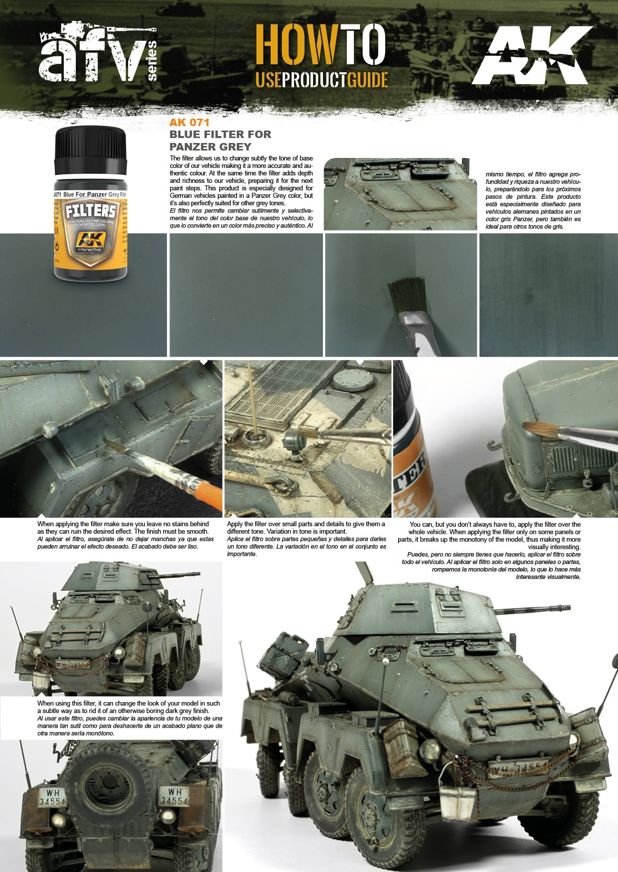 AK Interactive Blue for Panzer Grey Filter AKI 071 General Info