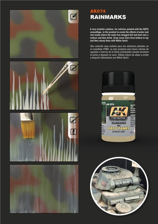 AK Interactive Rain Marks Effects for NATO Tanks AKI 074 General Info 2