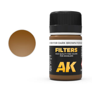 AK Interactive Dark Brown for NATO and Green Filter AKI 076