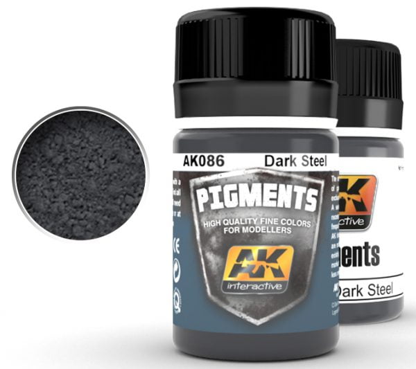 Pigments Dark Steel par AK Interactive AKI 086