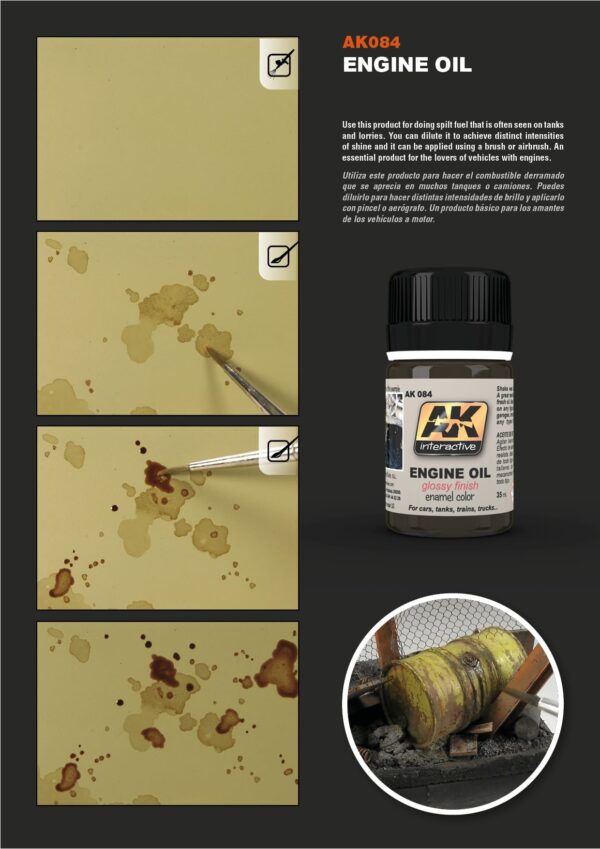 Fresh Engine Oil Enamel Wash by AK Interactive AKI 084 Page 2