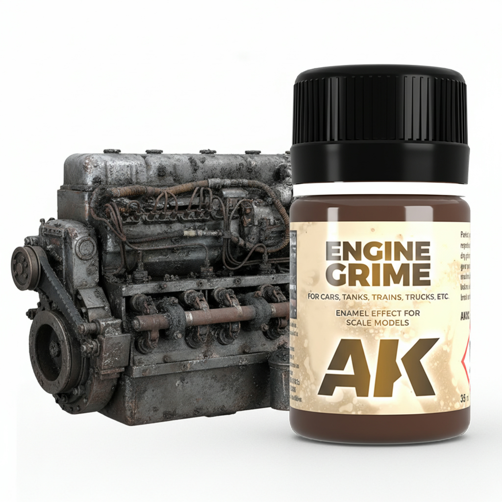 Engine Grime Enamel Color Couleur par AK Interactive AKI 082