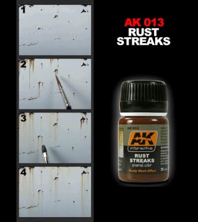 Rust Streaks by AK Interactive AKI-013 Techniques