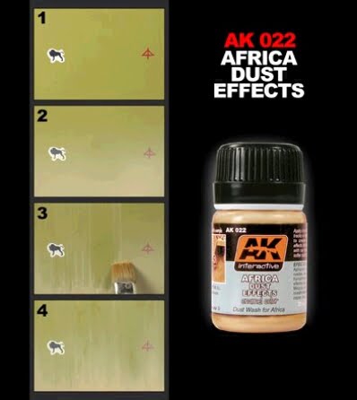 Africa Dust Effects by AK Interactive AKI-022 Technique