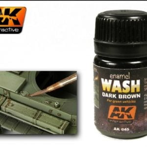 Dark Brown Enamel Wash by AK Interactive AKI-045