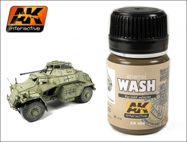 For Dak Vehicles Enamel Wash by AK Interactive AKI-066