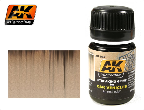 Streaking Grime for Dak Vehicles Enamel Color Colour by AK Interactive AKI-067