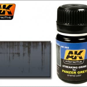 Streaking Grime for Panzer Grey Gray Enamel Color Colour by AK Interactive AKI-0