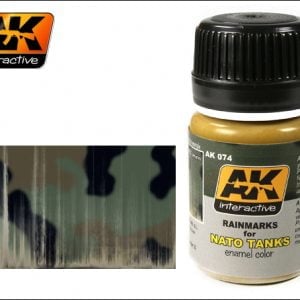 Marque de pluie pour les chars de l'OTANEnamel Wash par AK Interactive AKI-074