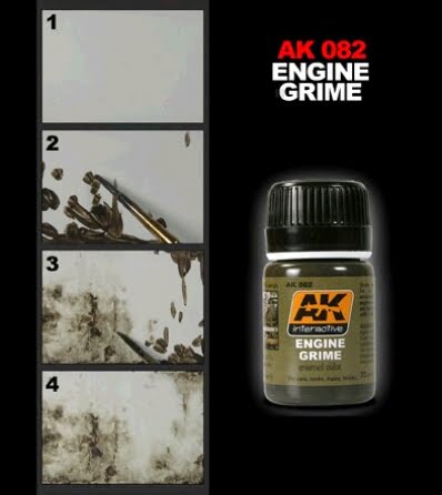 Engine Grime Enamel Color Colour by AK Interactive AKI-082 Techniques