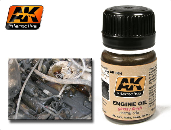 Engine Oil Enamel Wash by AK Interactive AKI-084