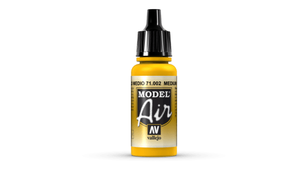 Vallejo Model Air Color Couleur Jaune Moyen 71002