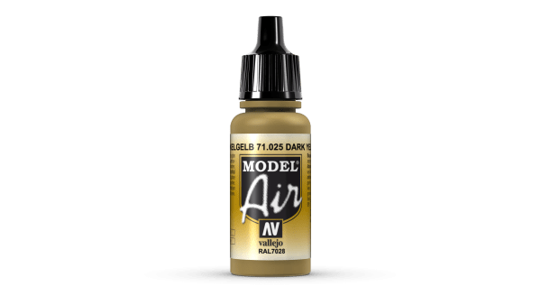 Vallejo Model Air Color Couleur Jaune Foncé 71025