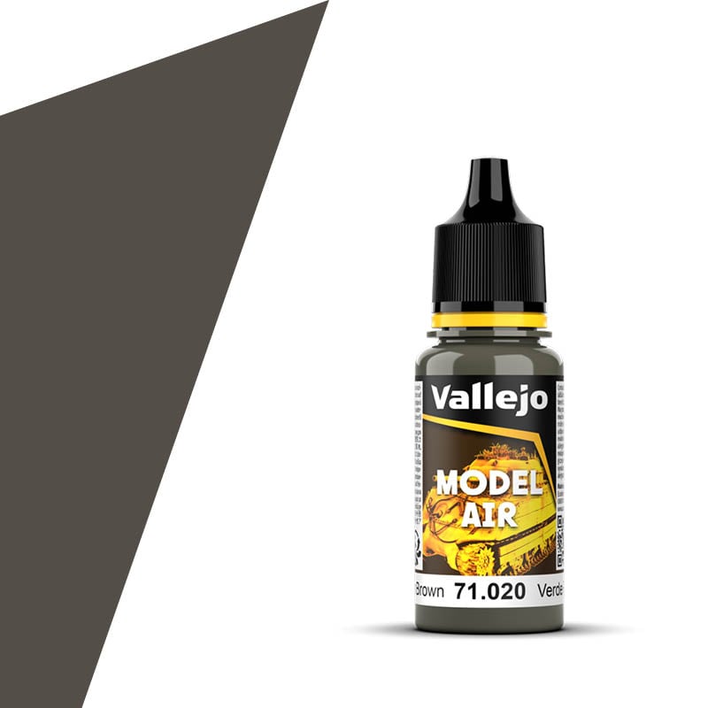 Vallejo Model Air Color Colour Green Brown 71020 Bottle