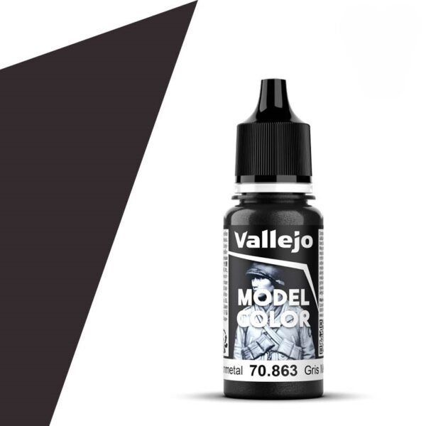 Vallejo Model Color Colour 70863 Gunmetal 198