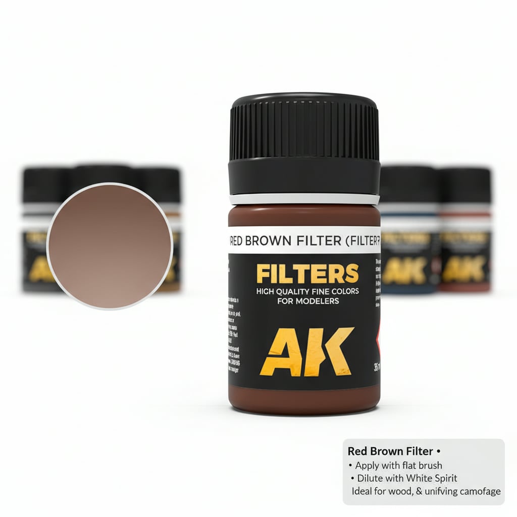 AK Interactive Red Brown Filter for Wood AKI 262