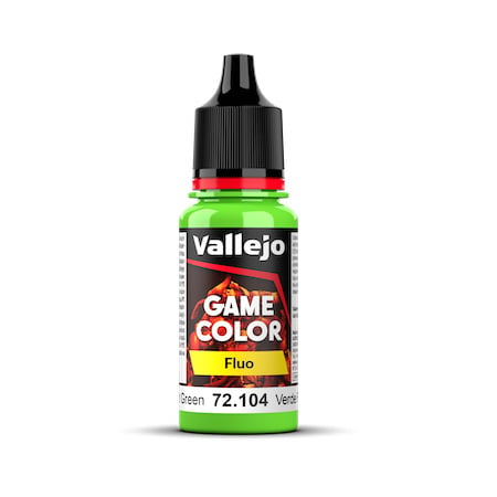 Vallejo Game Color Colour Fluo Green 18ml 72104