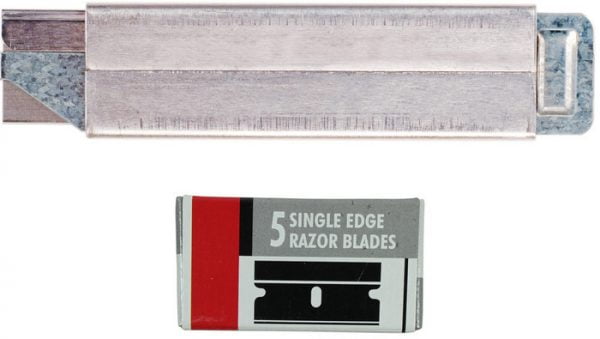 K12 Flat Metal Knife w/ 6 Blades by Excel 16012