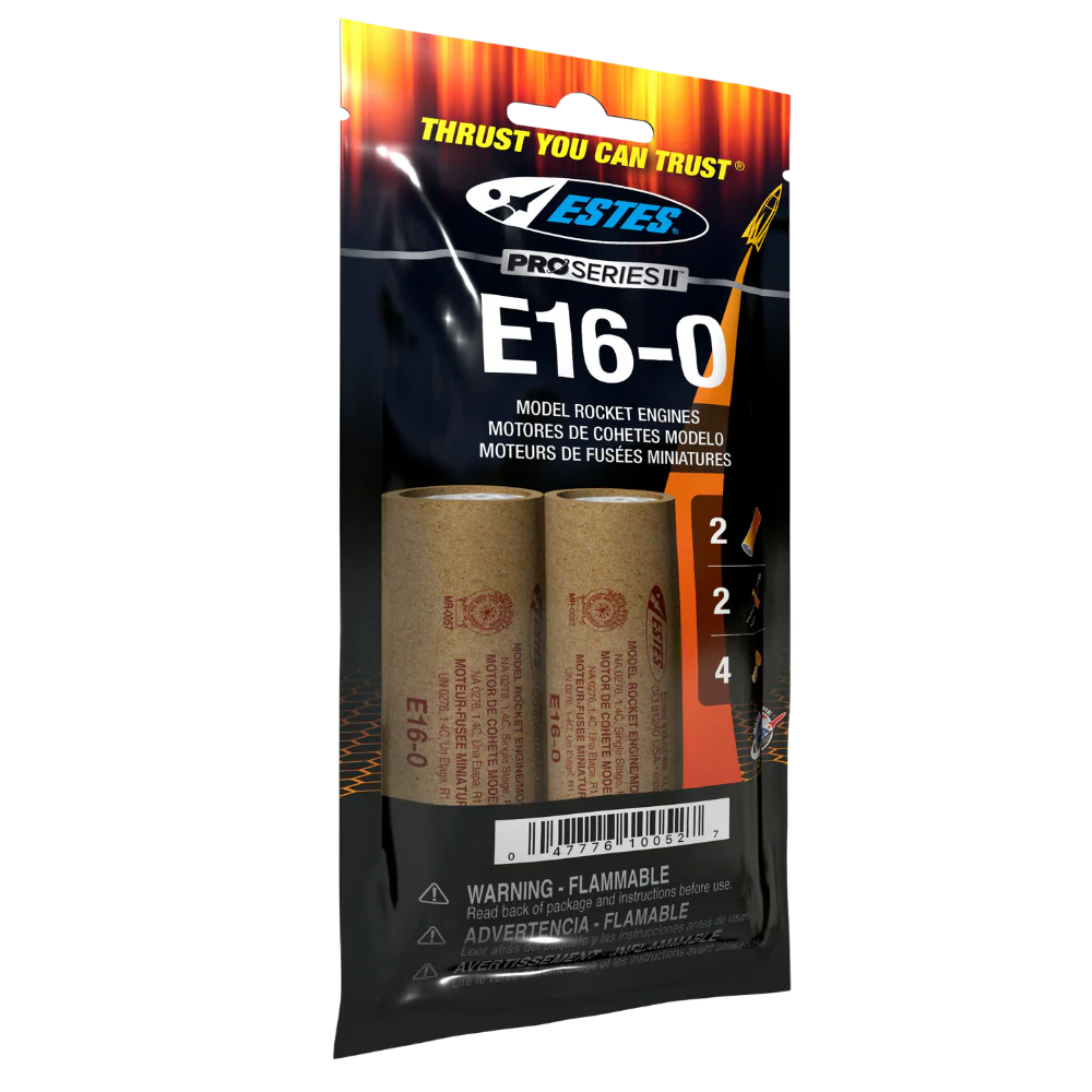 Estes E16-0 Engines 2 Pack 29mm 10052