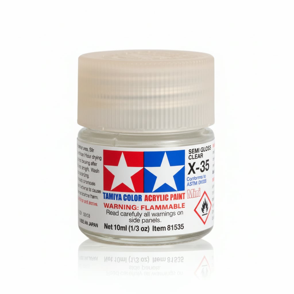 Peintures acryliques Tamiya X35 X-35 81535 Transparent semi-brillant