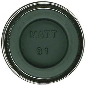 91 Black Green Matt Humbrol Enamel Paint