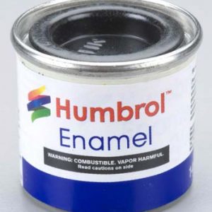 Peinture émail Humbrol satinée noir charbon 85