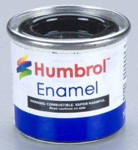 21 Peinture émail noir brillant Humbrol