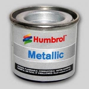 11 Peinture émail argentée Humbrol métallisée