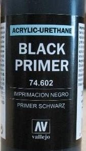 200ml Bottle Black Primer by Vallejo 74602