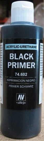 200ml Bottle Black Primer by Vallejo 74602