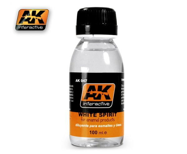 White Spirit Enamel Thinner 100ml by AK Interactive AKI-047