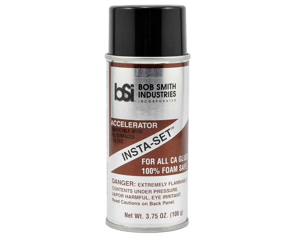 Bob Smith Industries Insta-Set Accelerator for CA Cyanoacrylate Glue Spray Aerosol BSI155 BSI 155
