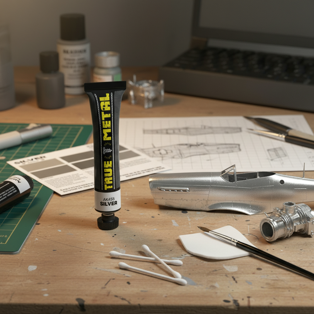 True Metal Silver by AK Interactive AKI 458