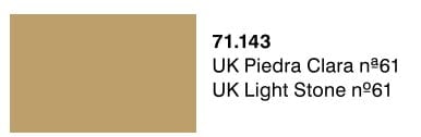 Vallejo Model Air Color Colour UK Light Stone No 61 71143