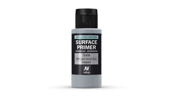 60ml Vallejo Primer Modèle Couleur Couleur 73615 USN Light Ghost Grey Grey
