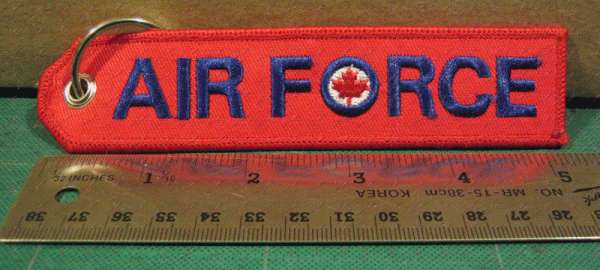 Air Force RCAF  Embroidered Key Tag