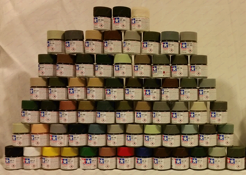 Full Set of 66 XF Tamiya Colours