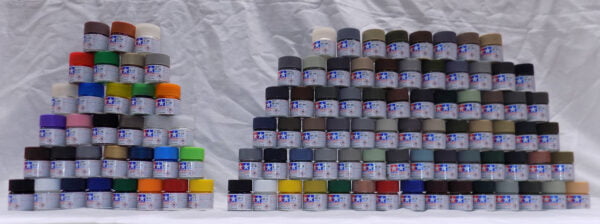 Full Set of 33 X and 73 XF Tamiya Acrylic Paints Lasrge