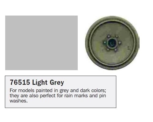 Model Wash for Weathering by Vallejo Light Grey Gray 76515