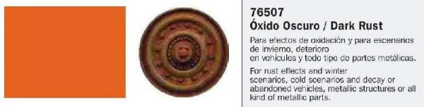 Modèle Wash for Weathering by Vallejo Dark Rust 76507