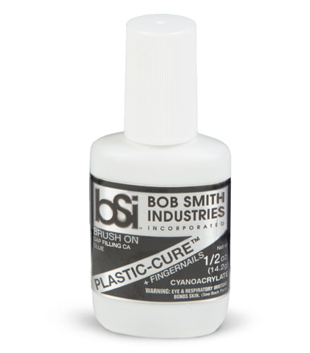 Bob Smith Industries Plastic-Cure + Fingernails CA Glue 14ml by BSI 105 BSI105