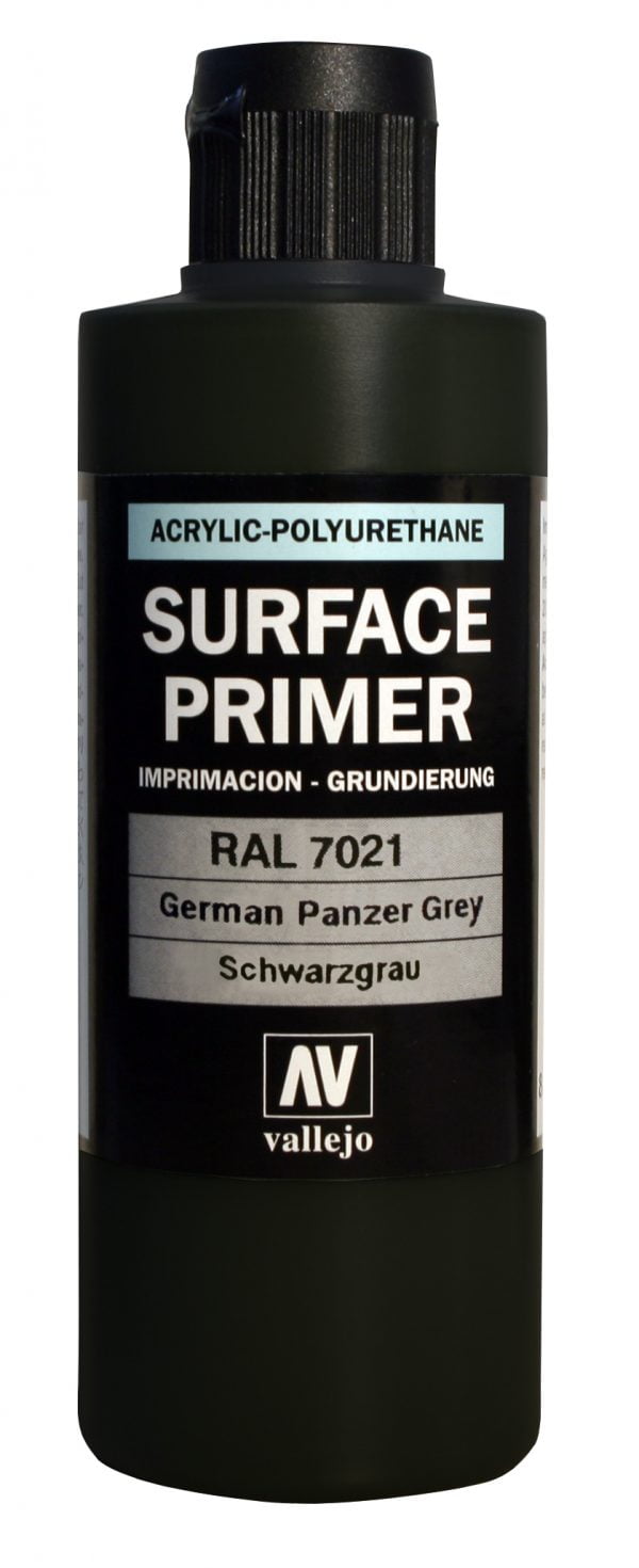 200ml Bottle German Panzer Grey Gray Primer by Vallejo 74603