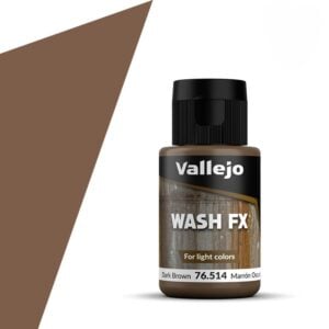 Vallejo Wash FX Dark Brown 76514