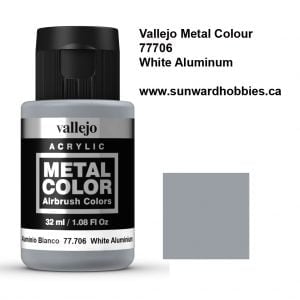 Couleur Métal Aluminium Blanc Color by Vallejo 77706