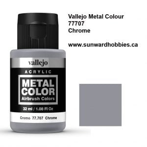 Chrome Metal Color Colour by Vallejo 77707