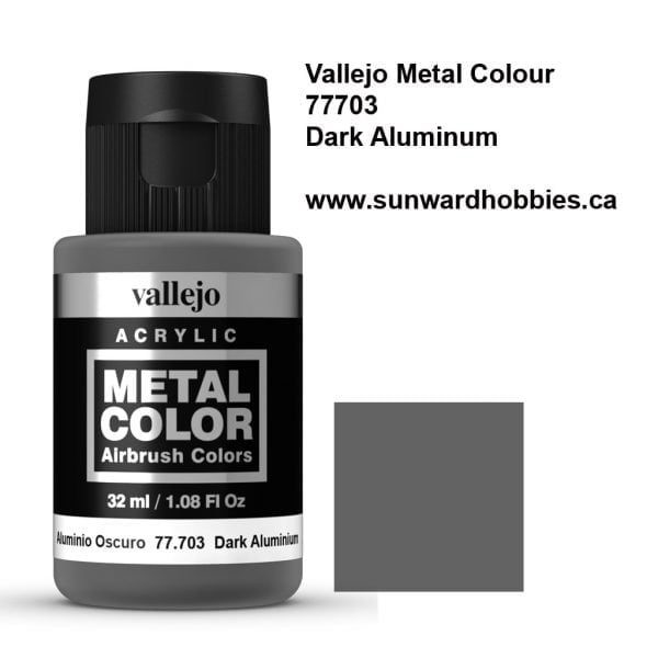 Couleur Métal Aluminium Foncé Color by Vallejo 77703