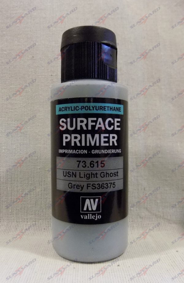60ml Vallejo Primer Modèle Couleur Couleur 73615 USN Light Ghost Grey Grey