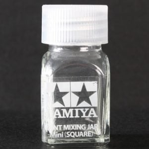 Spare Bottle Mini Square 10ml Size by Tamiya 81043