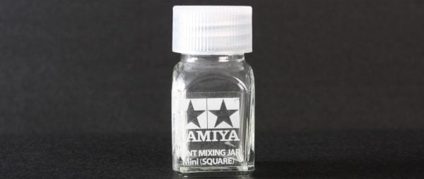 Spare Bottle Mini Square 10ml Size by Tamiya 81043