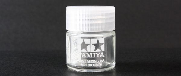 Spare Bottle Mini Round 10ml Size by Tamiya 81044